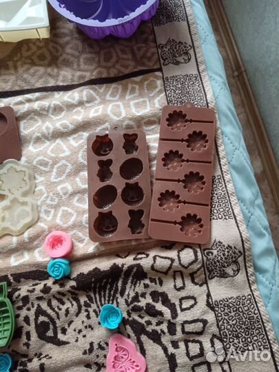 Формы для кондитеров, силиконовые, пластиковые