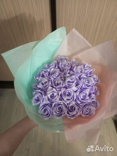 Букет из атласных лент