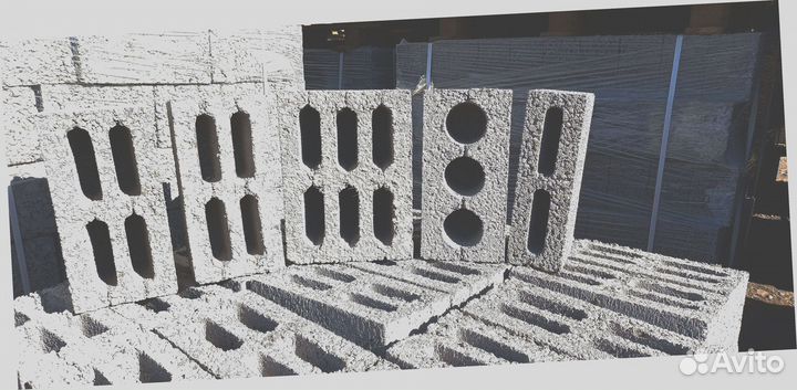 Перегородочные керамзитобетонные блоки ECO 615