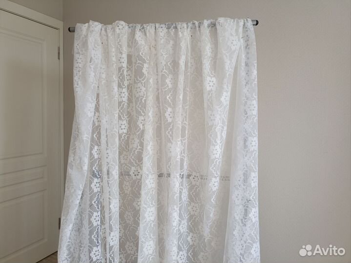 Шторы занавеска тюль белая 3х4