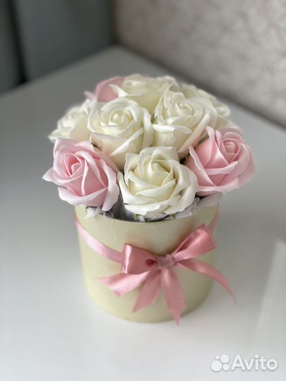 Букет из мыльных роз