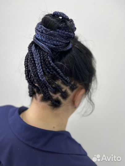 Брейды в хвост, Боксерские косы, Афронаращивание