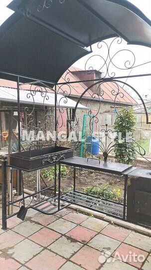 Мангал с крышей