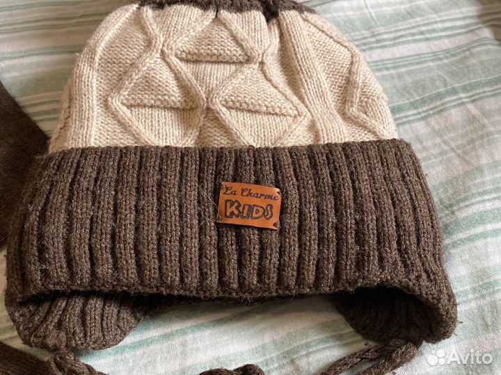 Шапка, шарф зимняя