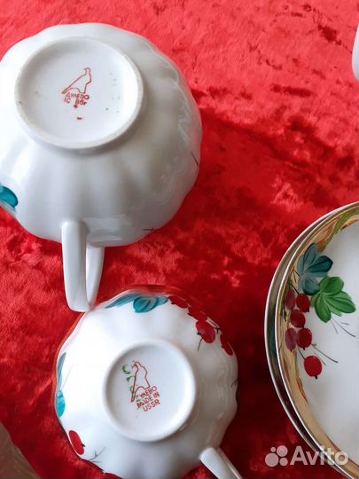 Чайный сервиз СССР дулево Калинка