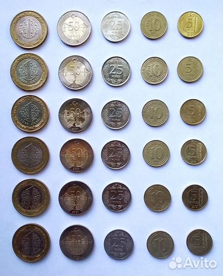 Набор монет Турции