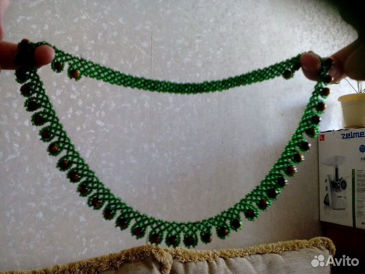 Колье из бисера