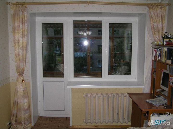 Балконный блок и балконная дверь пвх новые