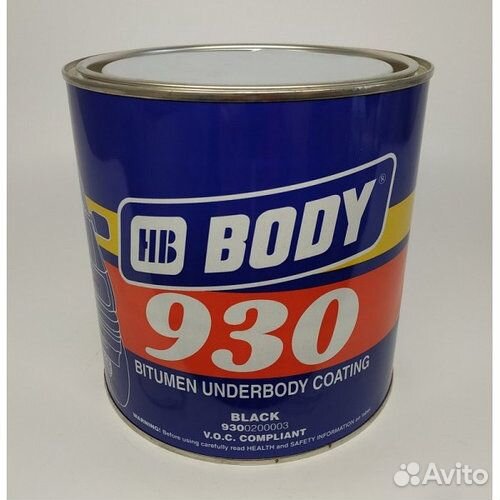 Body 930 мастика антикоррозийная антишум