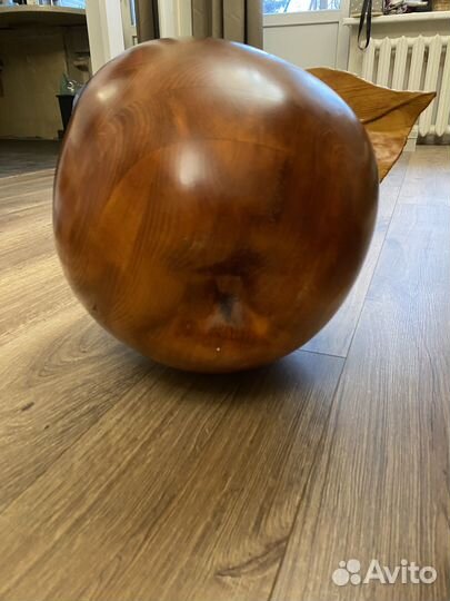 Яблоко декоративное из дерева интерьерное