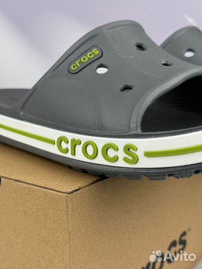 Мужские Тапки Crocs Grey Green