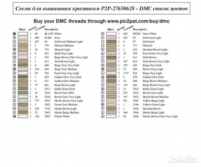 Схема для вышивки по вашему фото/картине