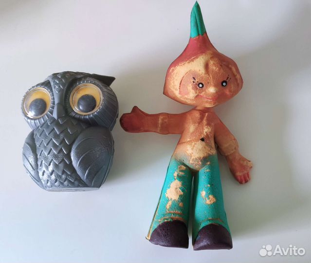 Игрушки СССР Сова и Чиполлино
