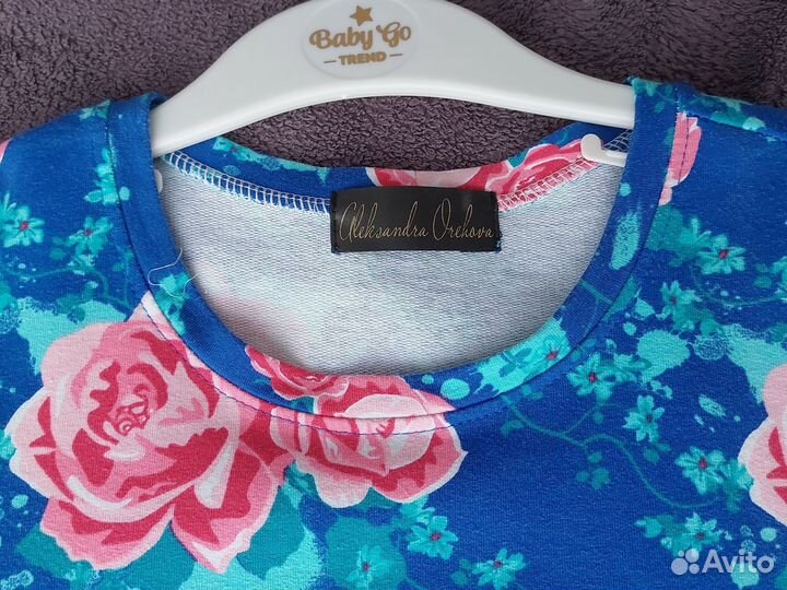 Платье для девочки из футера 42 р