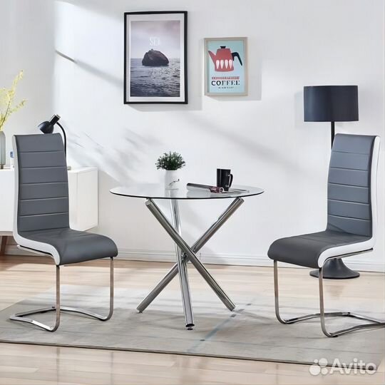 Комплект стульев sicotas / бело-серый