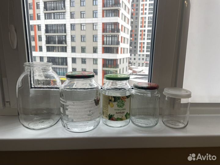 Пустые банки, чистые, объём разный