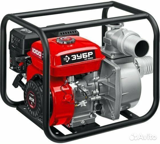Мотопомпа бензиновая зубр, мп-1000