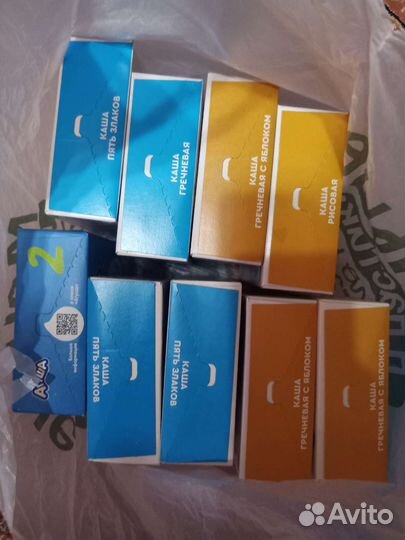 Каши, смесь, пюре фруктовое