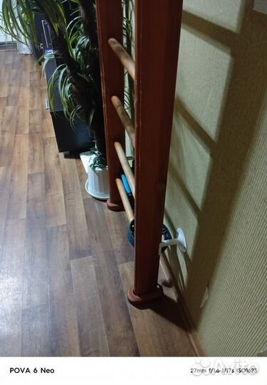 Шведская стенка с турником