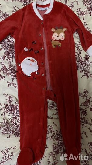 Комбинезон новогодний 9-12 мес