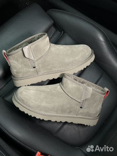 Угги Мужские Ugg Classic Ultra Mini Zip Smoke