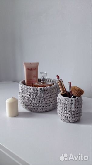 Вязаные корзины