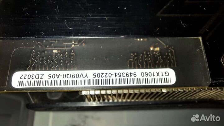 Видеокарта gtx 1060 6gb asus strix