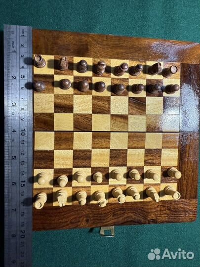 Шахматы дорожные деревянные