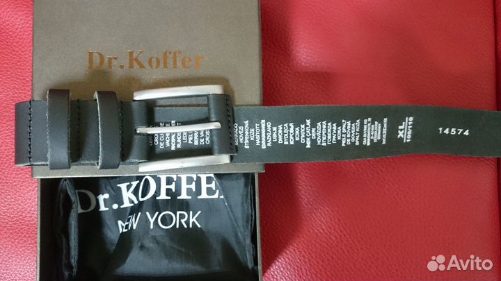 Мужской кожаный ремень Dr.Koffer