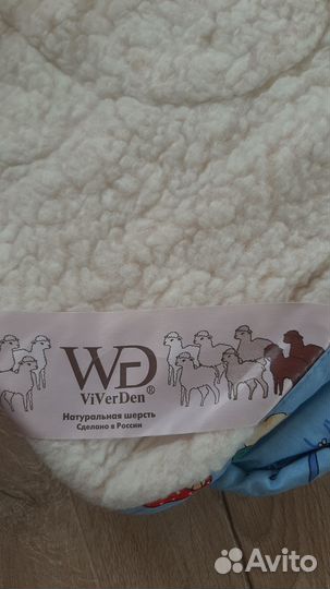 Одеяло из овечьей шерсти 110*140