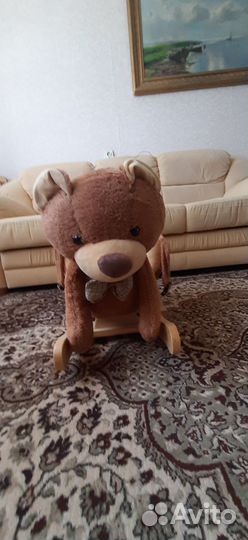 Детские игрушки, качалка Мишка
