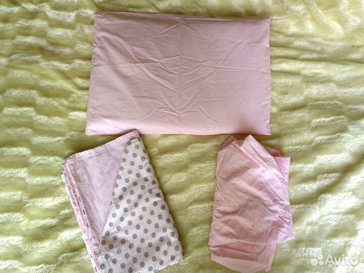 Бортики в кроватку для девочки