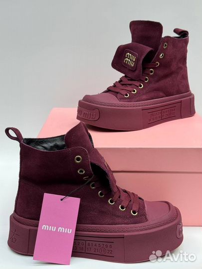 Кеды женские зимние miu miu