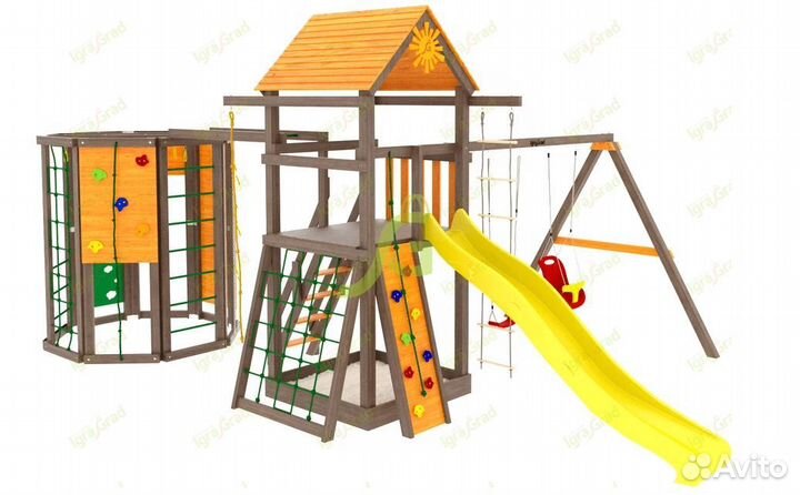 Детская площадка Панда Фани Gride с WorkOut