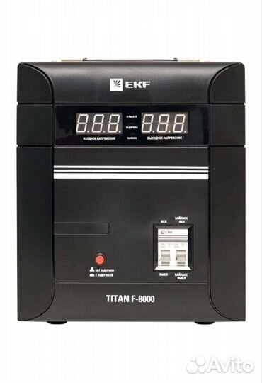 Стабилизатор напряжения EKF titan F-8000