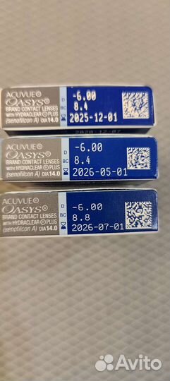 Линзы контактные acuvue oasys