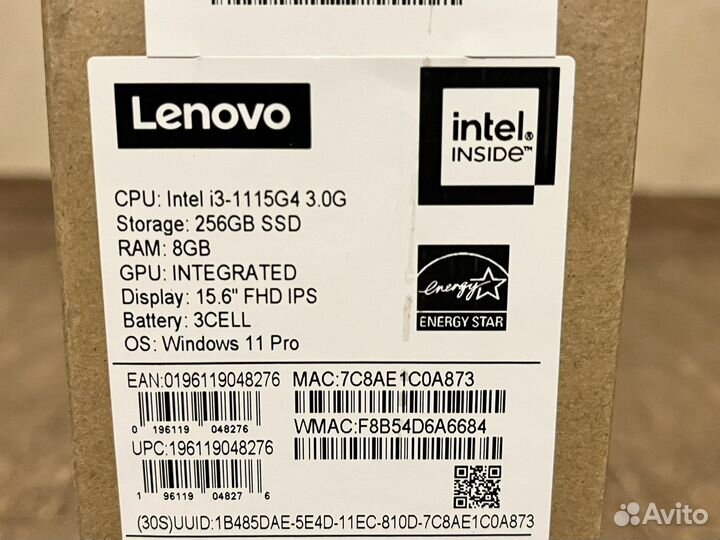 Новый Lenovo ThinkBook 15.6