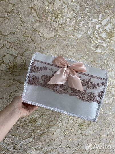 Подушечка для колец и коробка для конвертов