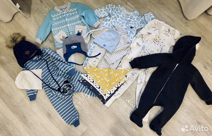 Детские вещи пакетом для мальчика 68-74