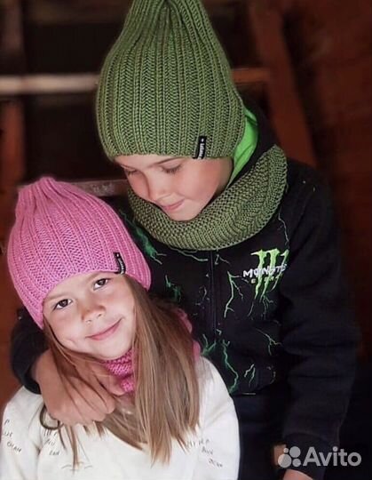 Шапочка и снуд демисезонные