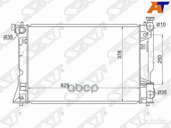 Радиатор Toyota Avensis (T250) 03-08 TY0002-AZT250