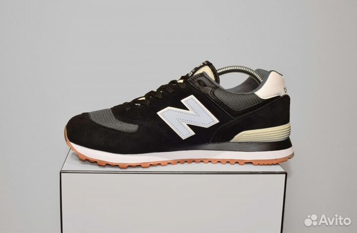 New Balance 574 (41-46, Черные, 15% ниже рынка)