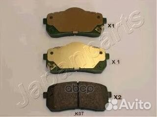 Колодки тормозные дисковые PPK07AF Japanparts