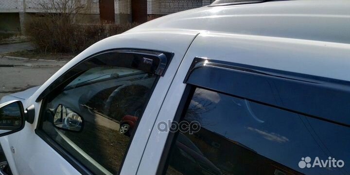 Дефлекторы окон Vinguru LADA Largus 2012 наклад