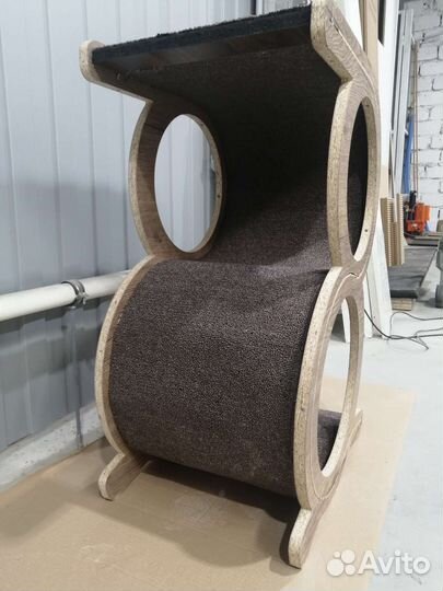 Лежанка когтеточка домик для котов