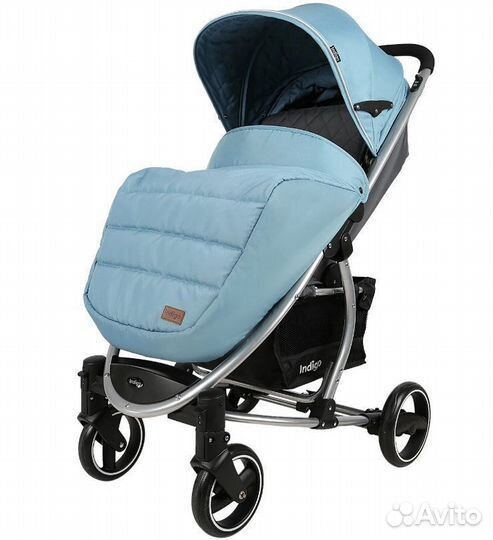 Прогулочная коляска Indigo Soul голубой