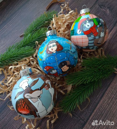 Елочные шары ручной работы