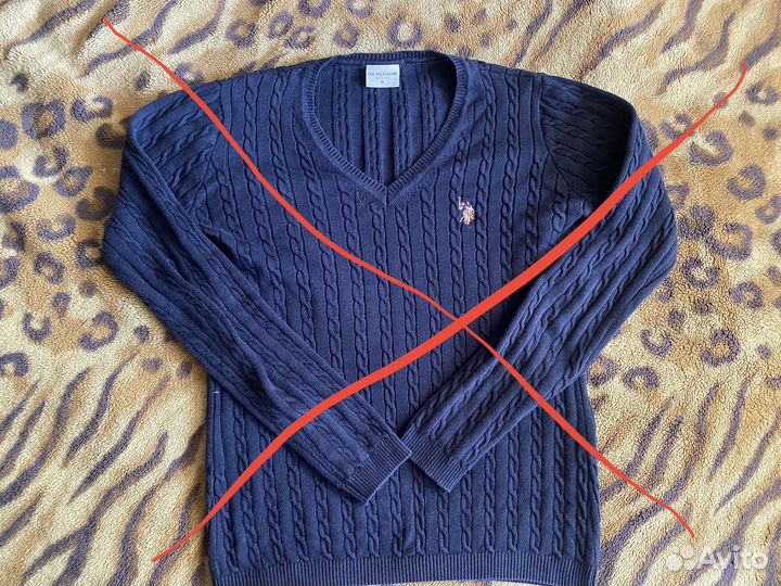 Us polo джемпер