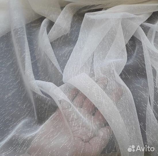 Тюль новый лен готовый 5 м