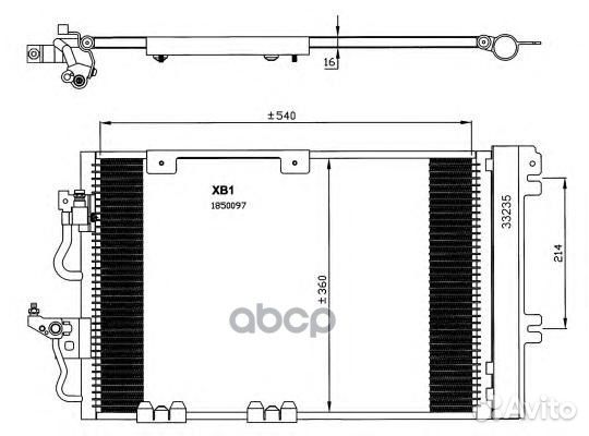 Радиатор кондиционера 35554 NRF